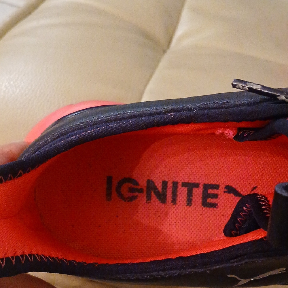 Puma Ignite Womens Navy Blue and Pink Athletic Golf Shoes Size 7.5 - Picture 7 of 7